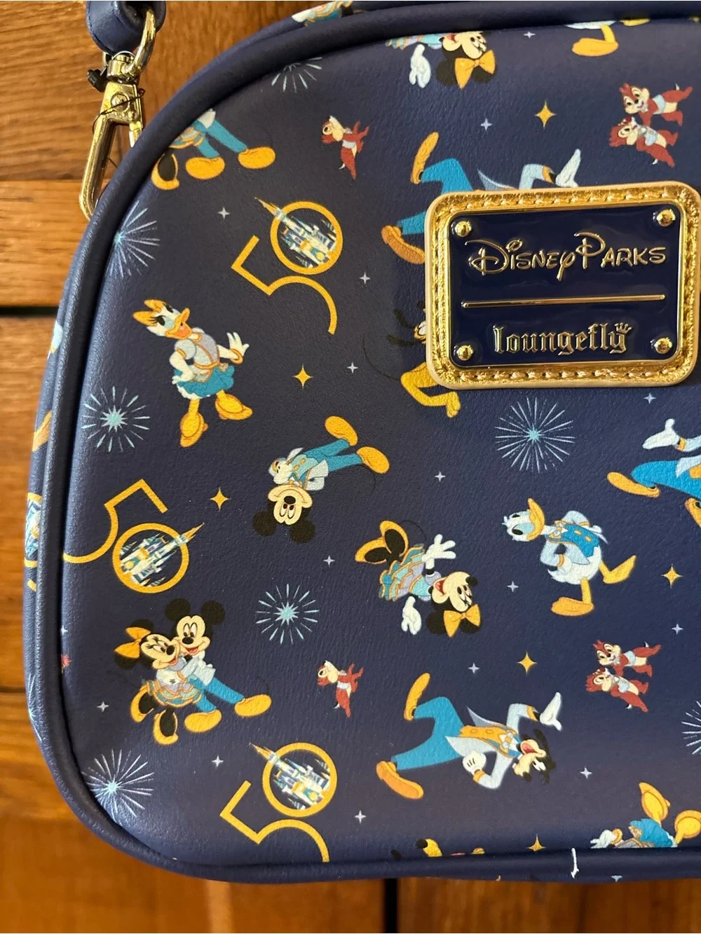Loungefly Blue Floral Character Crossbody Bag